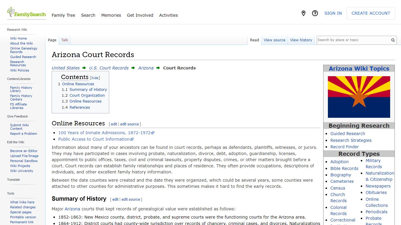 Arizona Court Records • FamilySearch